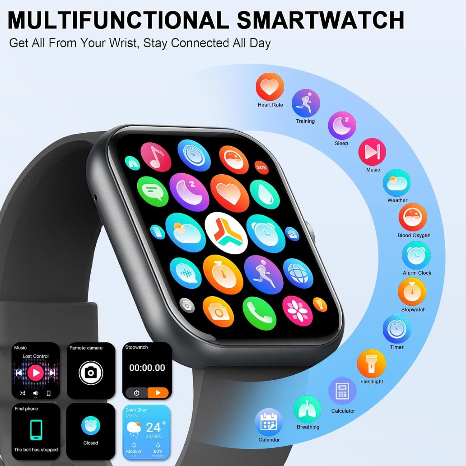 Pedometer Watch Senior Friendly No App/Phone Required